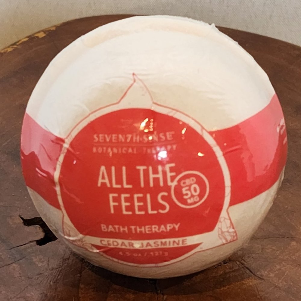 Seven7h Sense Botanical Therapy All the Feels Bath Bomb in Cedar Jasmine